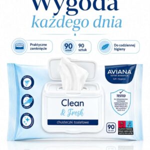 Chusteczki toaletowe - Aviana Clean & Fresh 