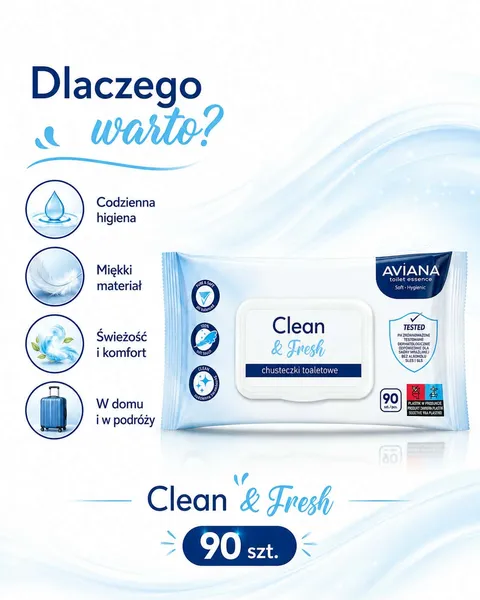 Chusteczki toaletowe - Aviana Clean & Fresh - obrazek 4