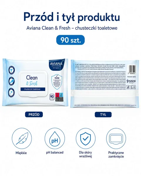 Chusteczki toaletowe - Aviana Clean & Fresh - obrazek 5
