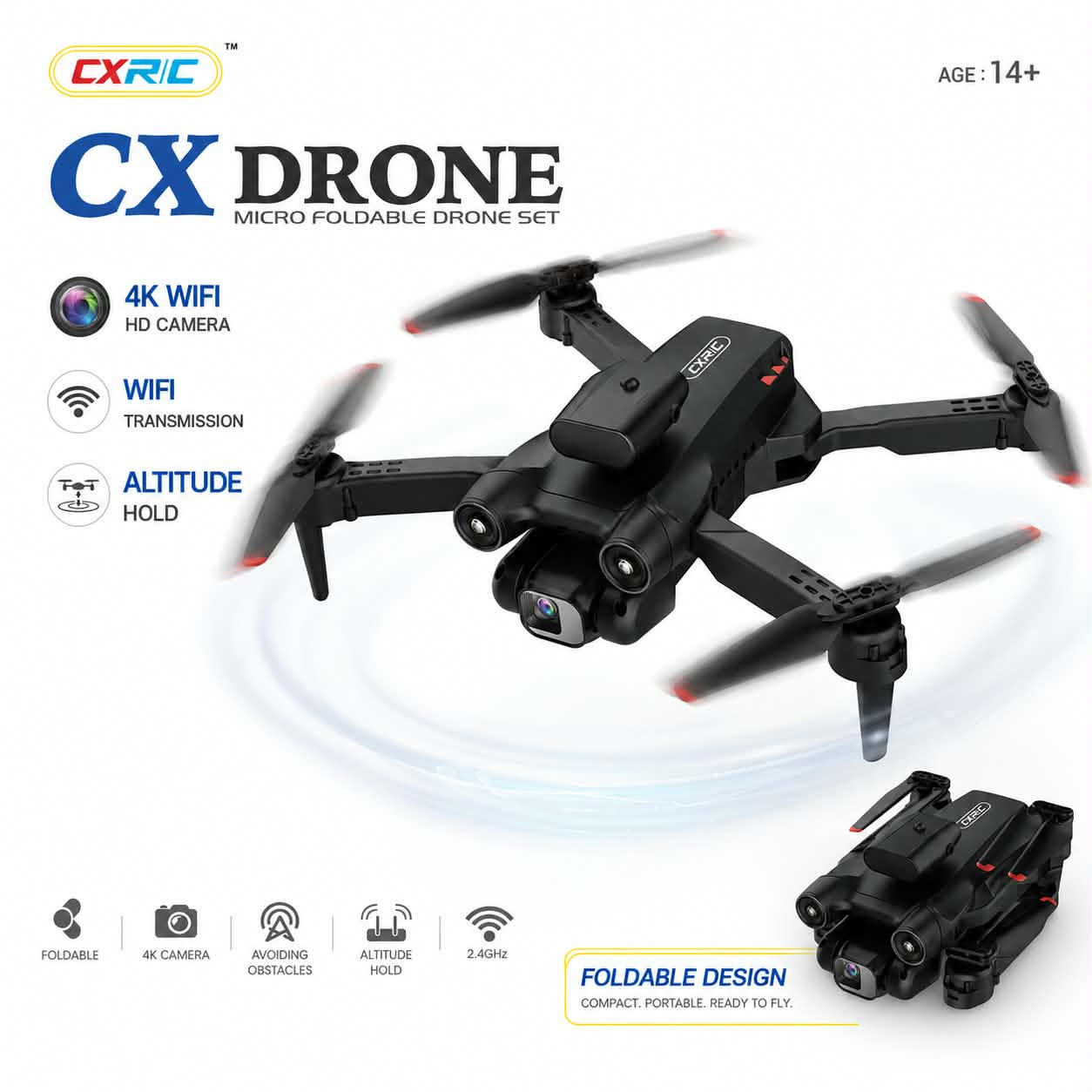 Dron CXRIC CX Drone 4K WiFi - obrazek 4