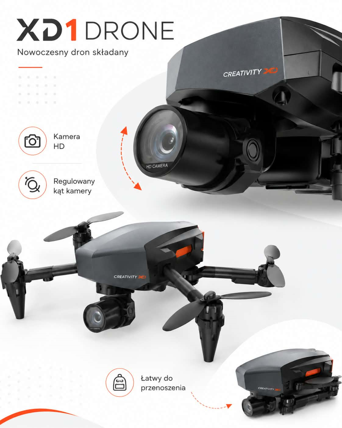 Dron XD1 z kamerą HD - obrazek 2