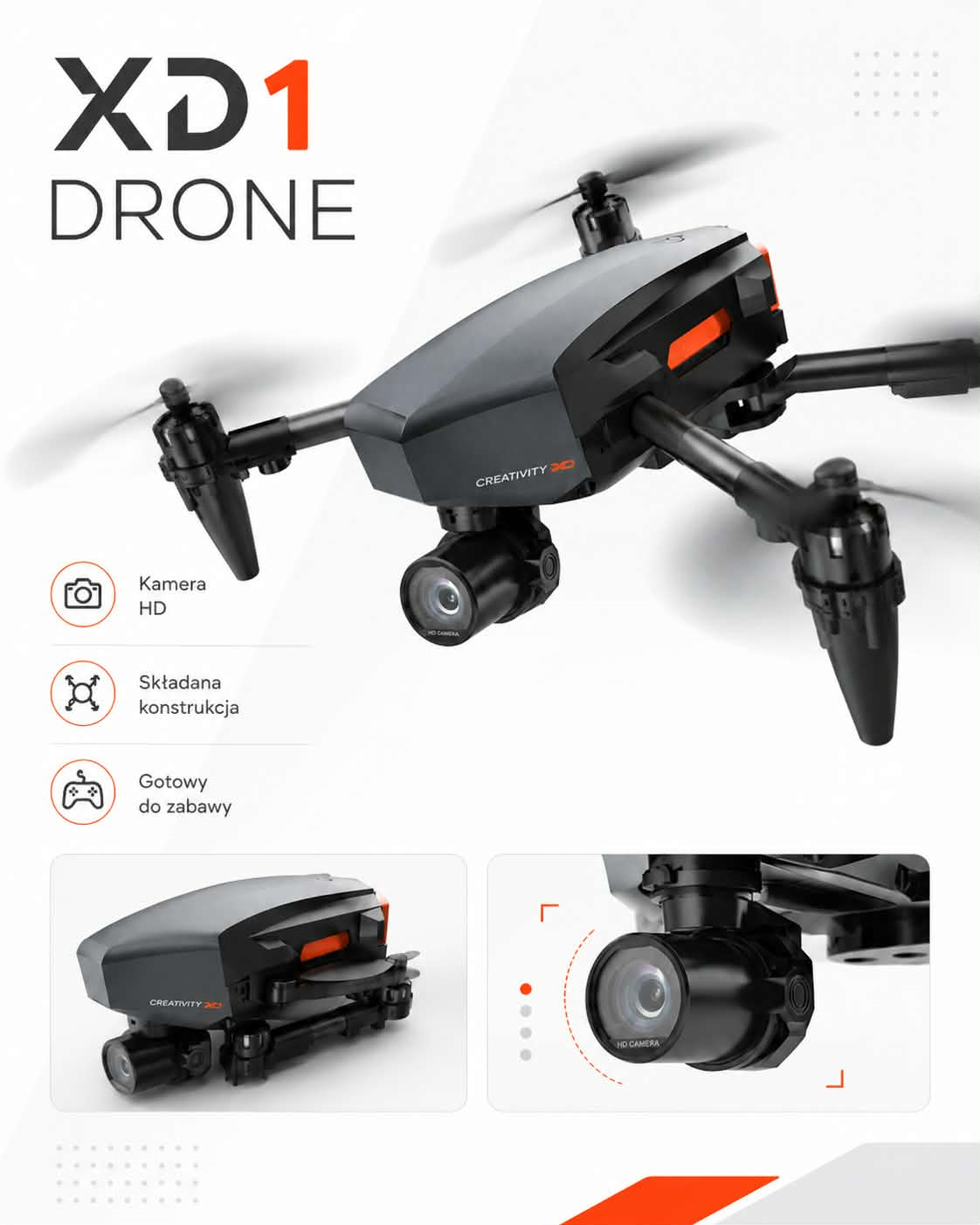 Dron XD1 z kamerą HD - obrazek 5