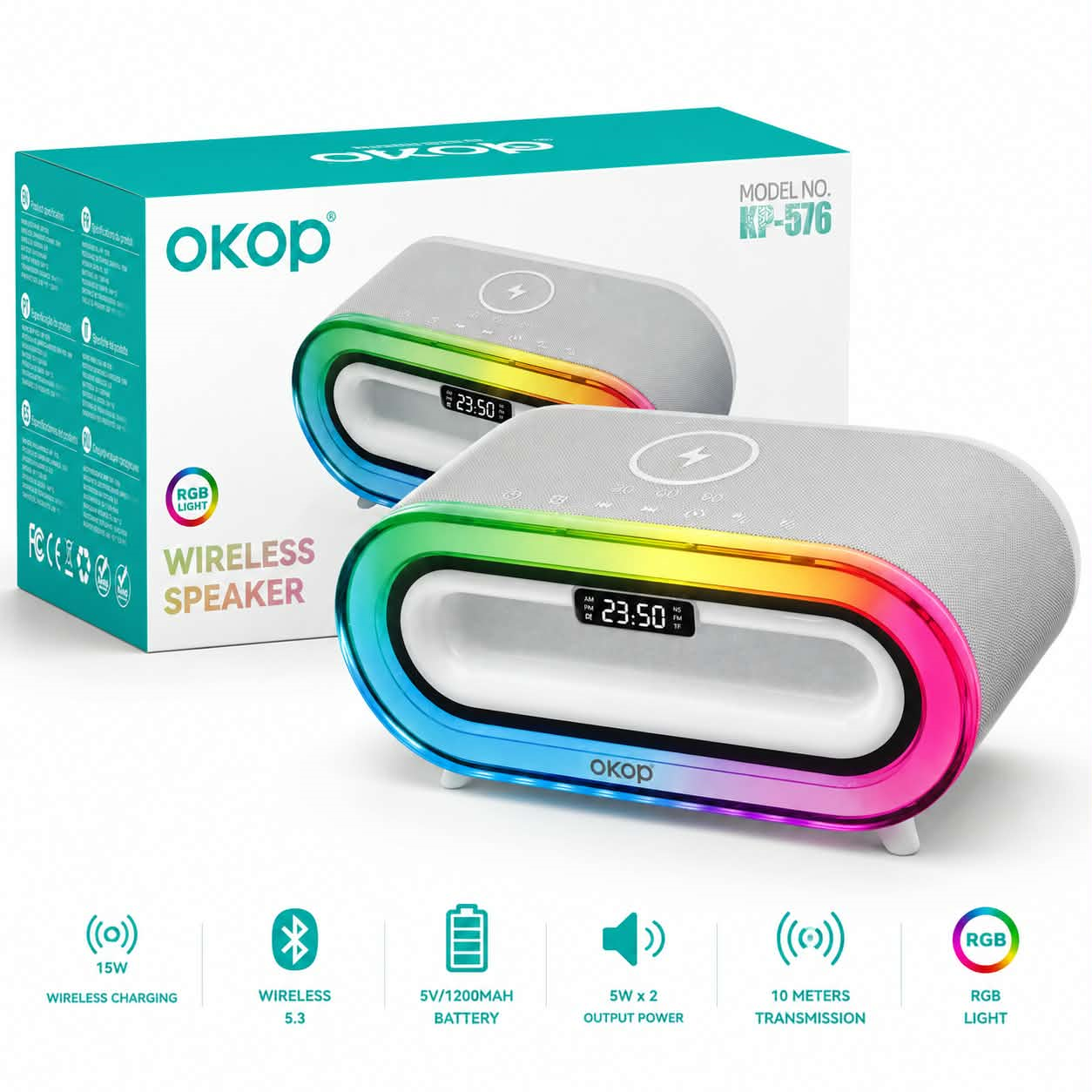 Głośnik bezprzewodowy OKOP KP-576 - obrazek 4