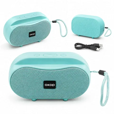 Głośnik Bluetooth OKOP KP‑595 – przenośny, bezprzewodowy, niebieski - obrazek 3