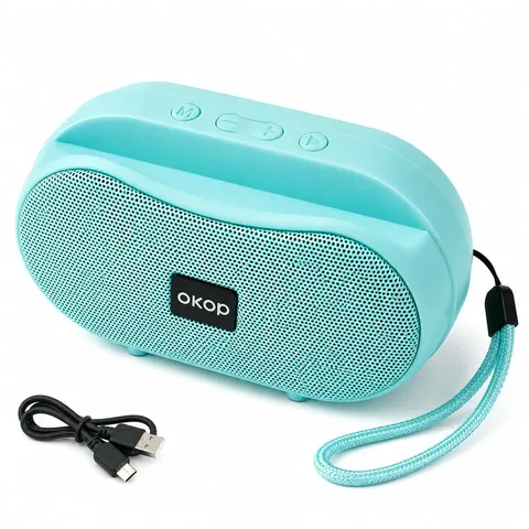 Głośnik Bluetooth OKOP KP‑595 – przenośny, bezprzewodowy, niebieski - obrazek 4