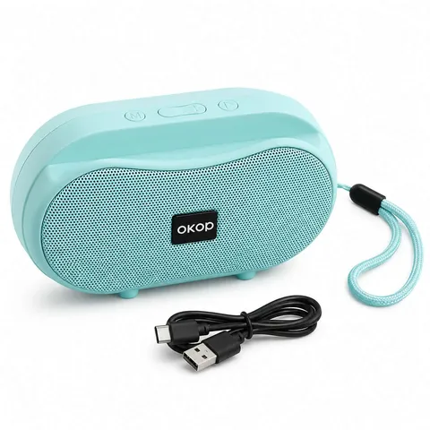 Głośnik Bluetooth OKOP KP‑595 – przenośny, bezprzewodowy, niebieski - obrazek 5