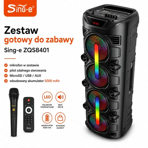 Głośnik karaoke Sing-e ZQS8401 - obrazek 2